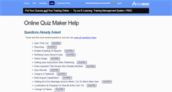 Desktop Screenshot of online.quiz-maker.net